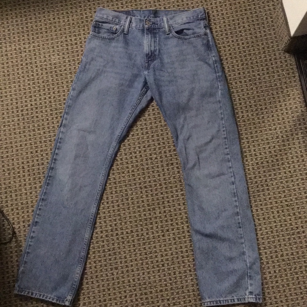 Levi's 514 Straight Light Wash Blue Jeans